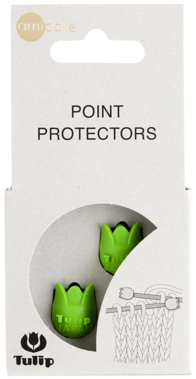 Protectie varf andrele Tulip verde fire naturale de crosetat