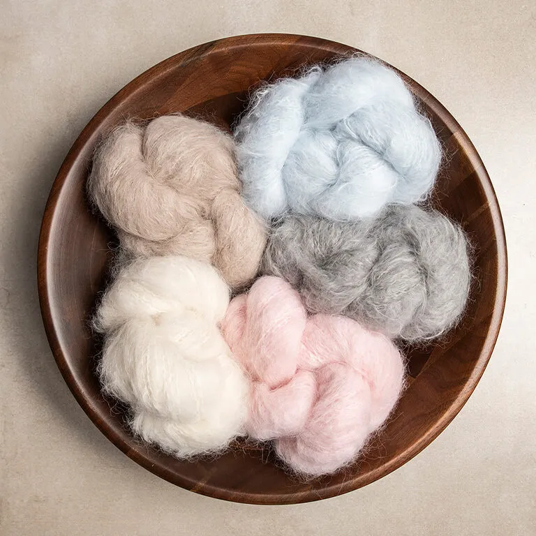 Blue Sky Fibers Brushed Suri Fire de tricotat si crosetat