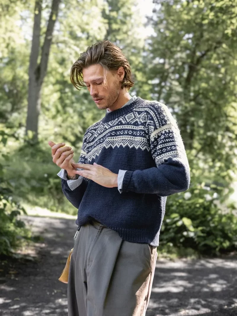 Marius Sweater For Men Sandnes Garn - imagine 2