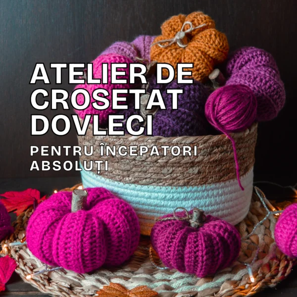 Atelier de Croșetat Dovleci pentru Începători Absoluți