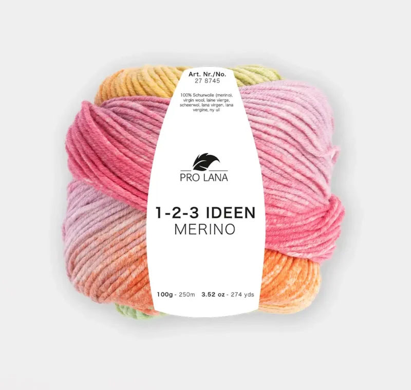 Pro Lana 1-2-3 Ideen Merino - fire de tricotat degrade - imagine 7