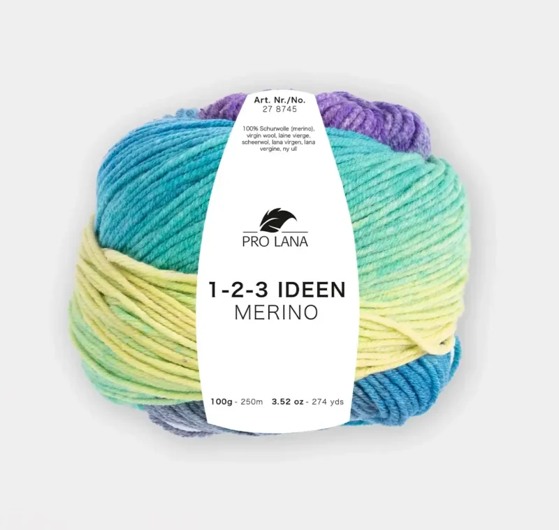 Pro Lana 1-2-3 Ideen Merino - fire de tricotat degrade - imagine 4