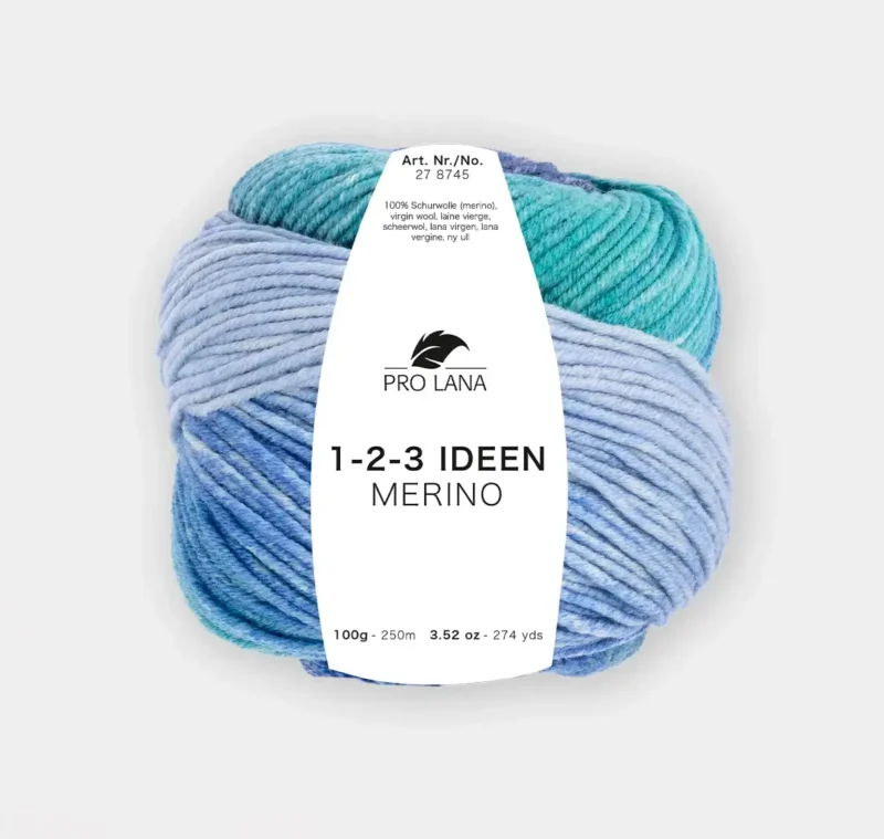 Pro Lana 1-2-3 Ideen Merino - fire de tricotat degrade