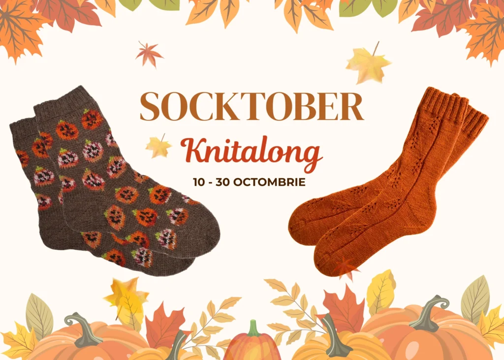 Socktober knitalong fire naturale de crosetat