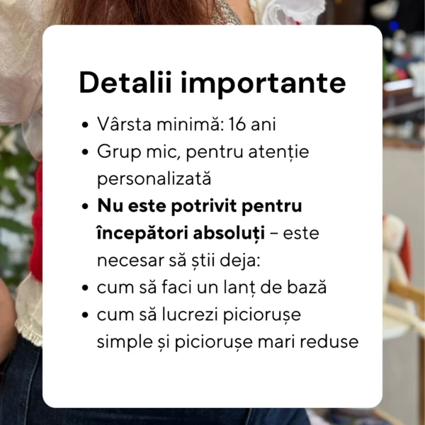 crochet workshop 23 fire naturale de crosetat