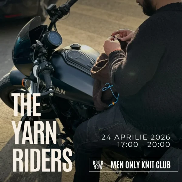 The Yarn Riders - Men Only Knit Club 24 aprilie 2026