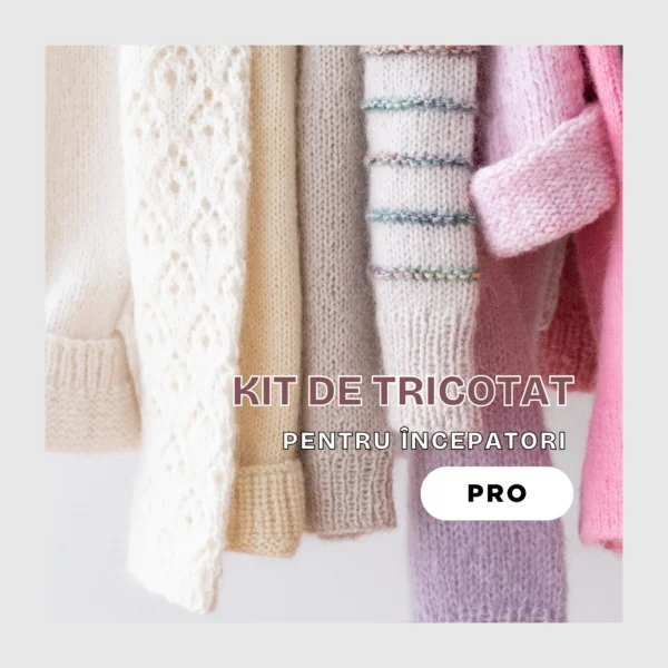 Kit de Tricotat pentru începători Pro