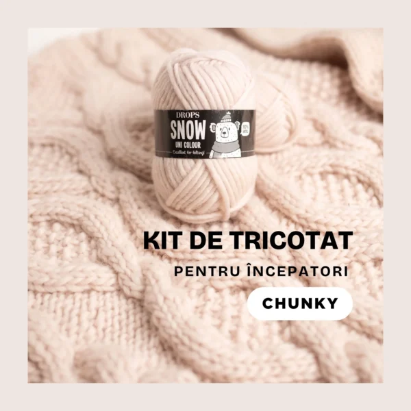 Kit de Tricotat pentru începători Chunky